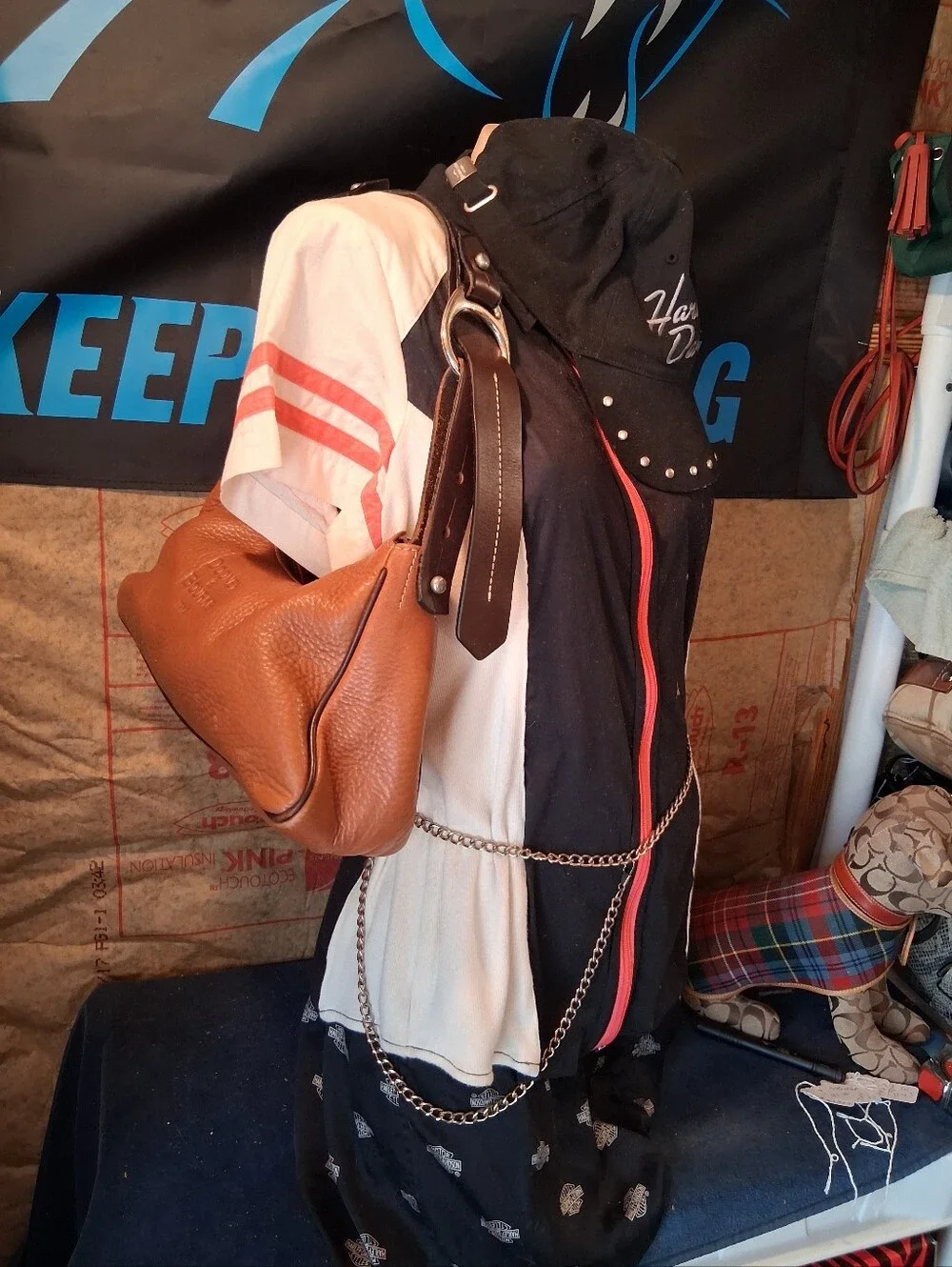 Vintage Dooney and bourke all pebbled leather hobo